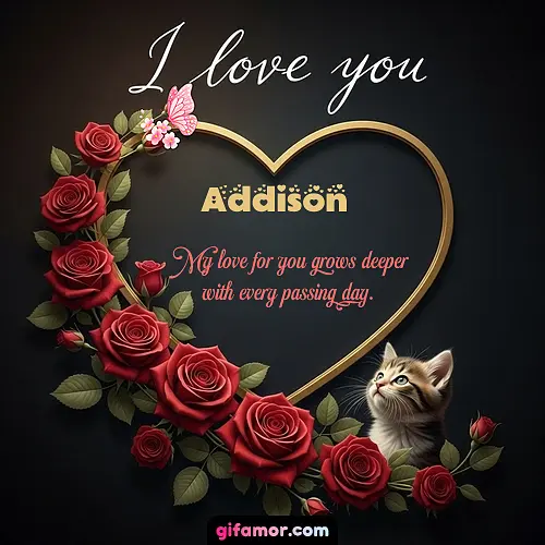 I love you Addison