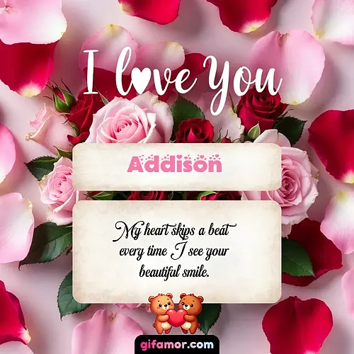 I love you V Addison