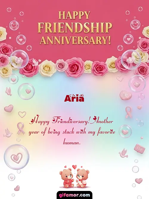 Happy friendship anniversary! I Aria
