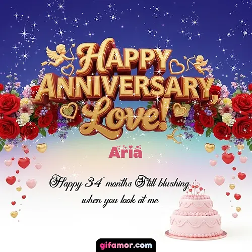 Happy one month anniversary, love! Aria