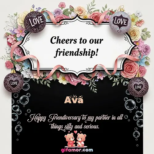 Cheers to our friendship!  VI Ava