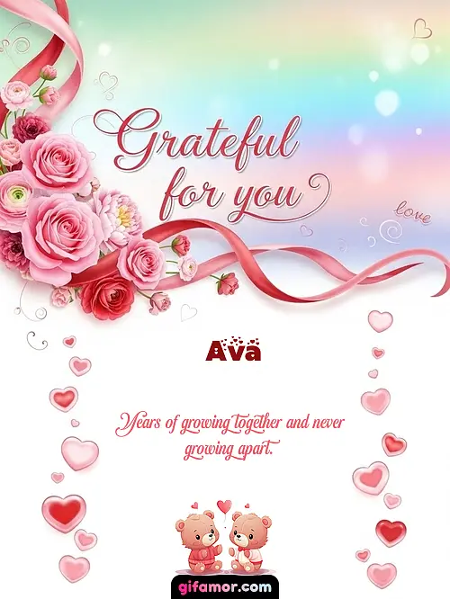 Grateful for you! II Ava