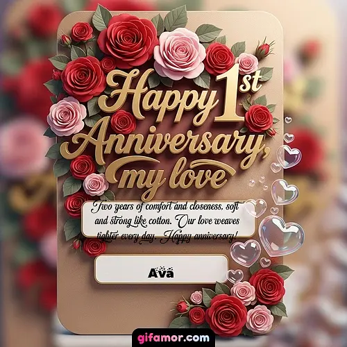 Happy 1st anniversary, my love V Ava