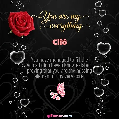 You are my everything I Clio