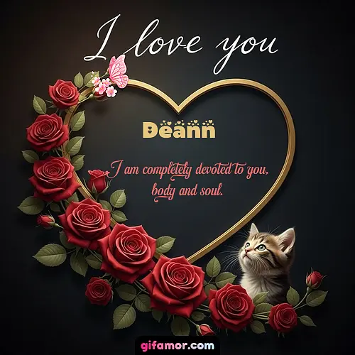 GIF de I love you: I am completely devoted to you, body and soul.