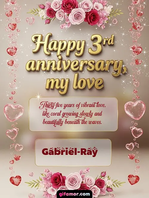 Happy 4st anniversary, my love Gabriel-Ray