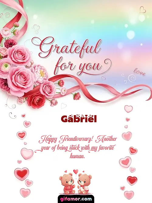 Grateful for you! II Gabriel