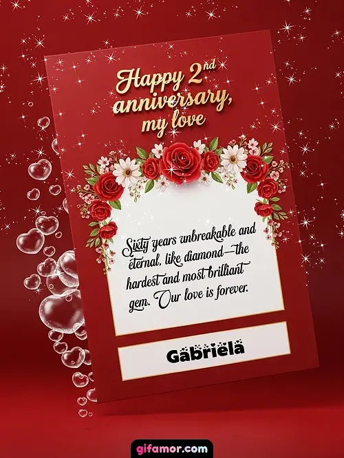 Happy 2st anniversary, my love II Gabriela