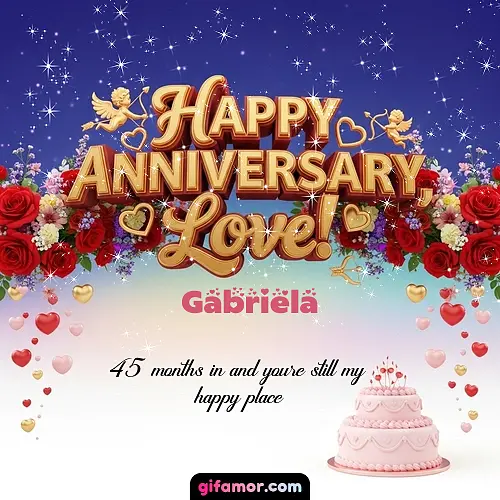 Happy one month anniversary, love! Gabriela