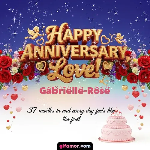 Happy one month anniversary, love! Gabrielle-Rose