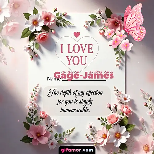I love you IV Gage-James