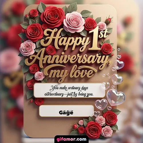 Happy 1st anniversary, my love V Gage