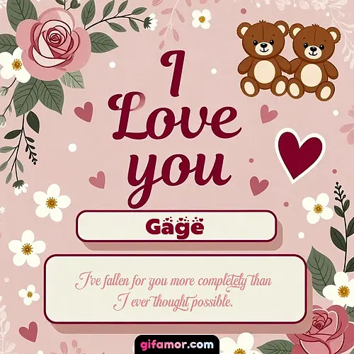 I Love You VIII Gage