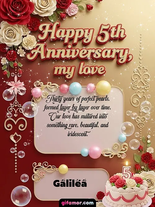 Happy 5st anniversary, my love Galilea