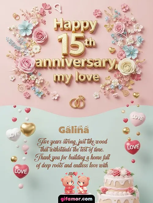 Happy 15th anniversary, my love Galina