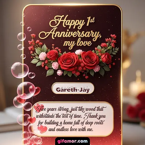 Happy 1st anniversary, my love II Gareth-Jay