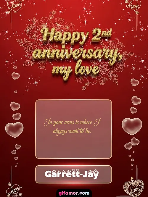 Happy 2st anniversary, my love III Garrett-Jay Gif Download
