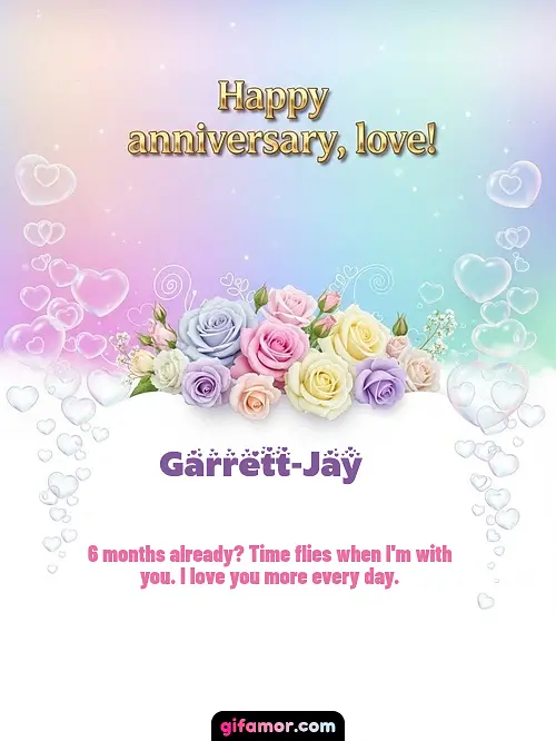 Happy anniversary, love! III Garrett-Jay