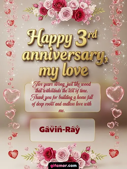 Happy 4st anniversary, my love Gavin-Ray