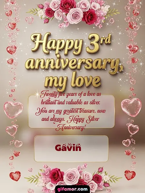 Happy 4st anniversary, my love Gavin