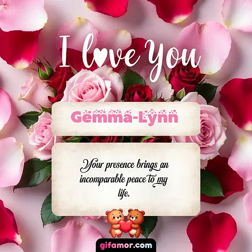 I love you V Gemma-Lynn