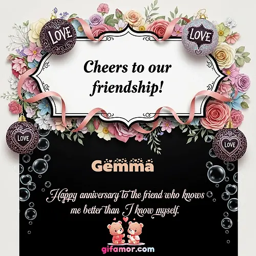 Cheers to our friendship!  VI Gemma