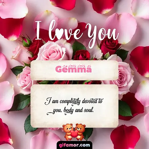 I love you V Gemma