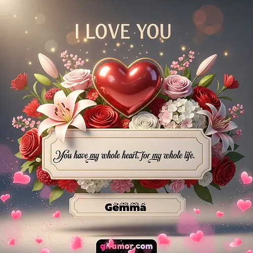 I Love You XIX Gemma