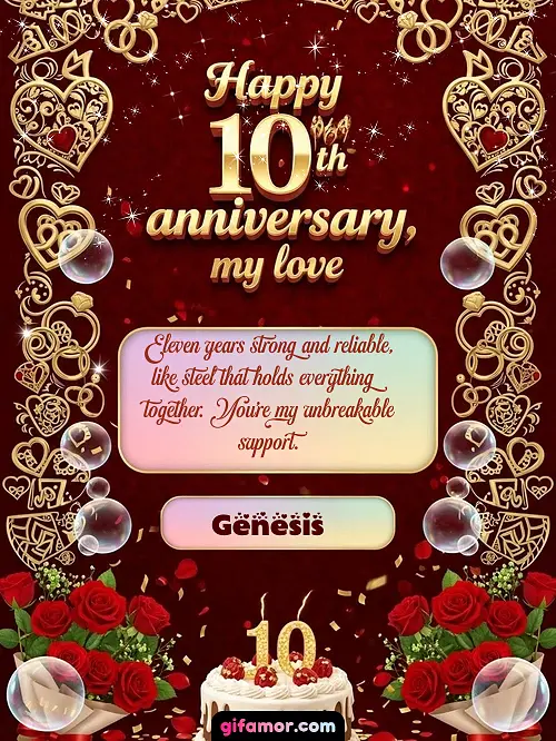 Happy 10th anniversary, my love Genesis