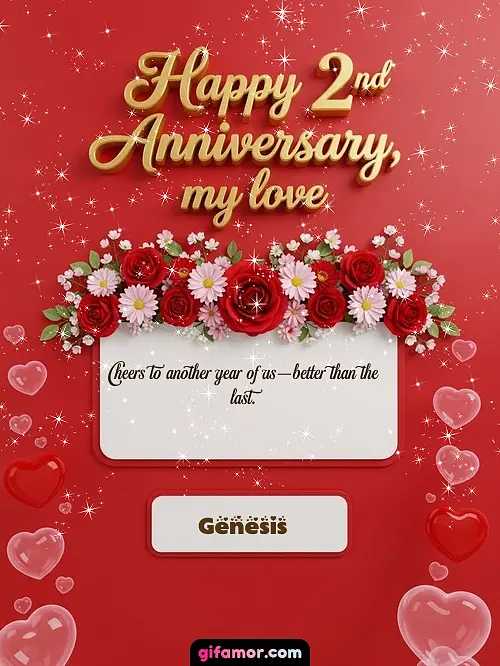 Happy 2st anniversary, my love I Genesis