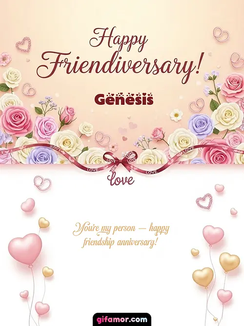 Happy friendiversary! Genesis