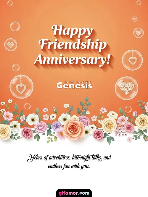 Happy friendship anniversary! III Genesis