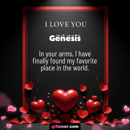 I love you I Genesis