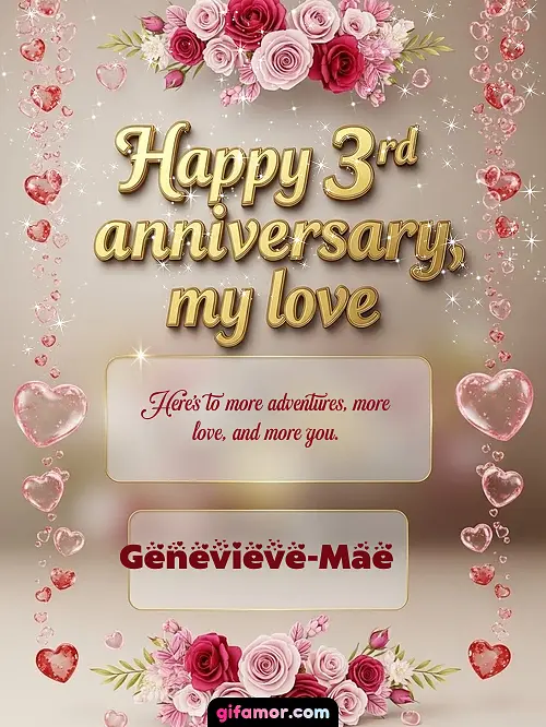 Happy 4st anniversary, my love Genevieve-Mae