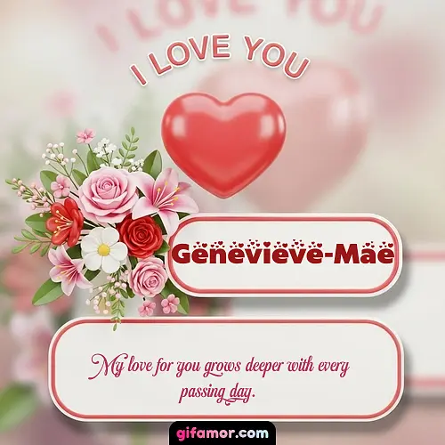 I Love You XI Genevieve-Mae