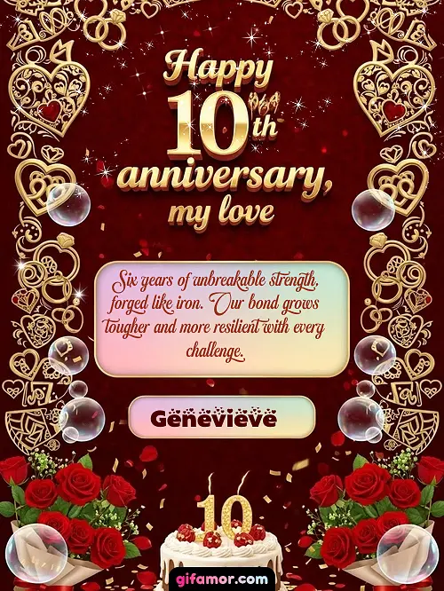 Happy 10th anniversary, my love Genevieve Gif Download