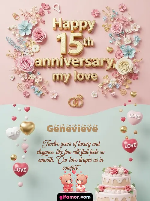 Happy 15th anniversary, my love Genevieve Gif Download