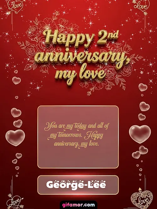 Happy 2st anniversary, my love III George-Lee