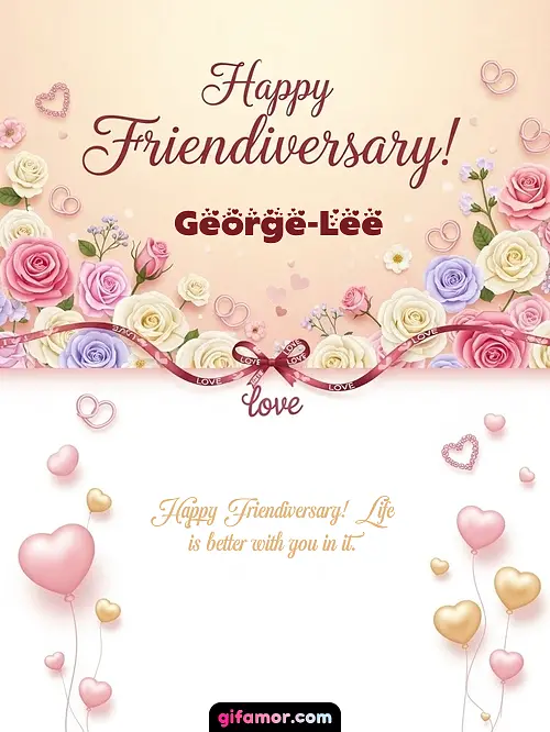 Happy friendiversary! George-Lee