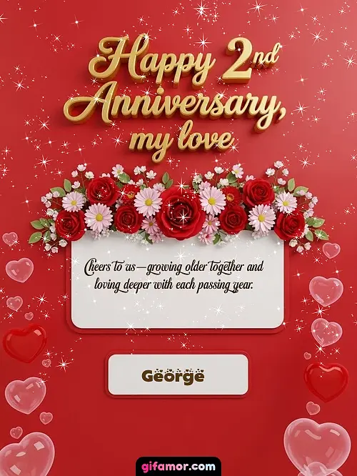 Happy 2st anniversary, my love I George