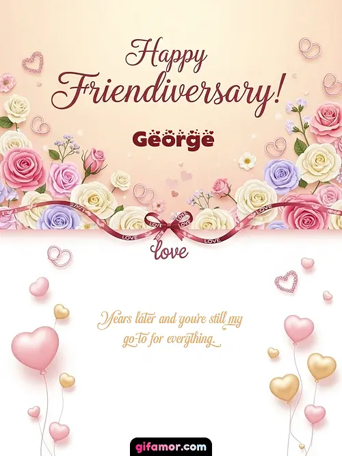 Happy friendiversary! George
