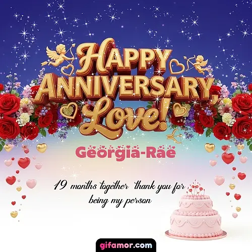 Happy one month anniversary, love! Georgia-Rae