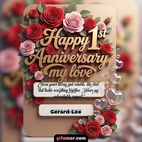 Happy 1st anniversary, my love V Gerard-Lee