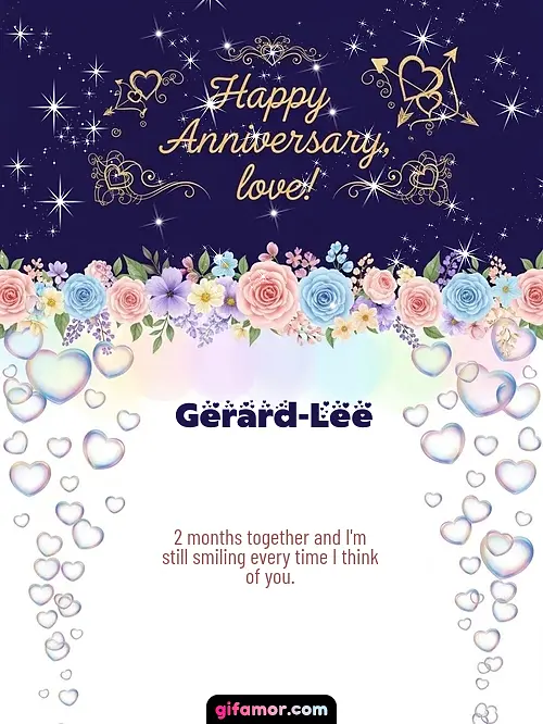 Happy anniversary, love! Gerard-Lee