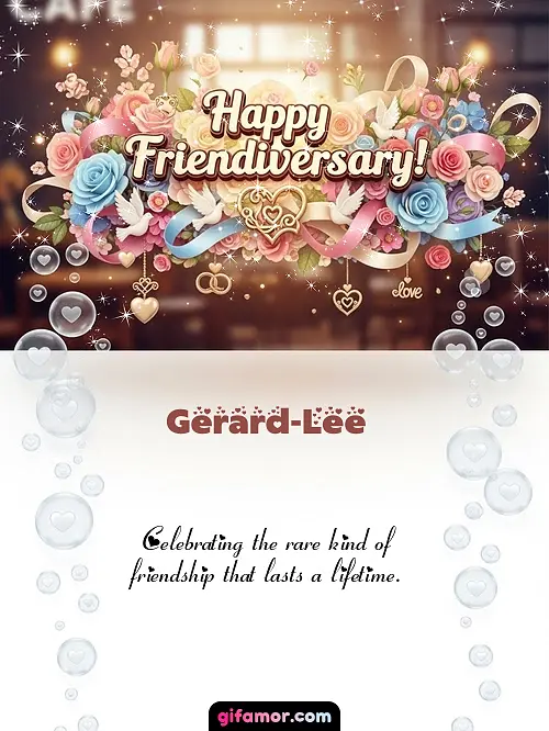 Happy friendiversary! I Gerard-Lee Gif Download