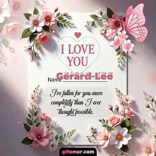 I love you IV Gerard-Lee