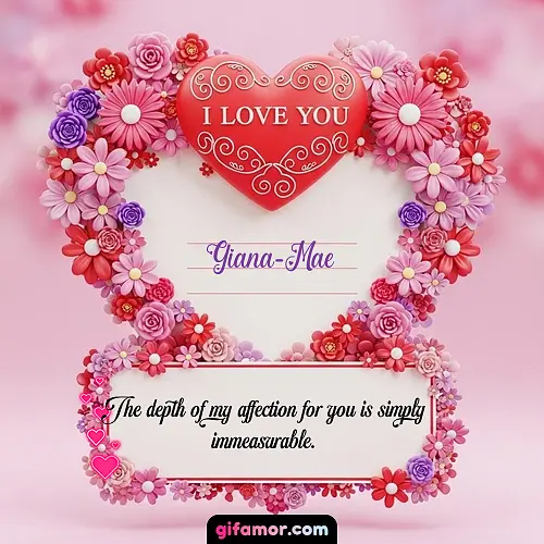 I Love You IX Giana-Mae