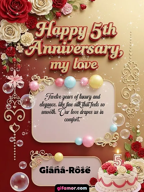 Happy 5st anniversary, my love Giana-Rose