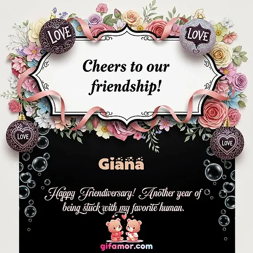 Cheers to our friendship!  VI Giana