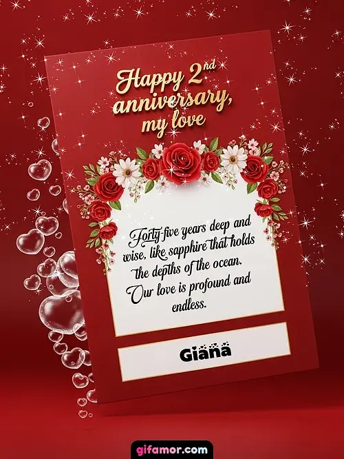 Happy 2st anniversary, my love II Giana